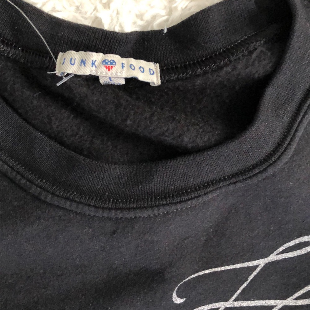 Junk food black sweatshirt. - Picture 3 of 4